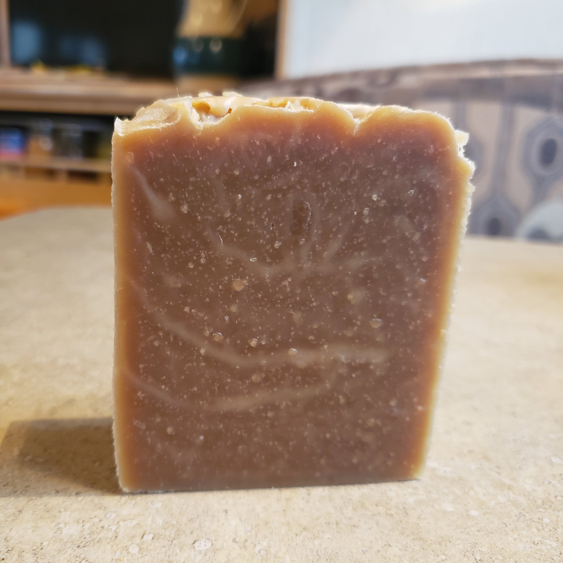 Handcrafted Natural Soap, Pine Tar, Cedarwood, Anise, Myrrh Essential Oils, Olive Oil, Coconut Oil, Tallow, Brewed Coffee