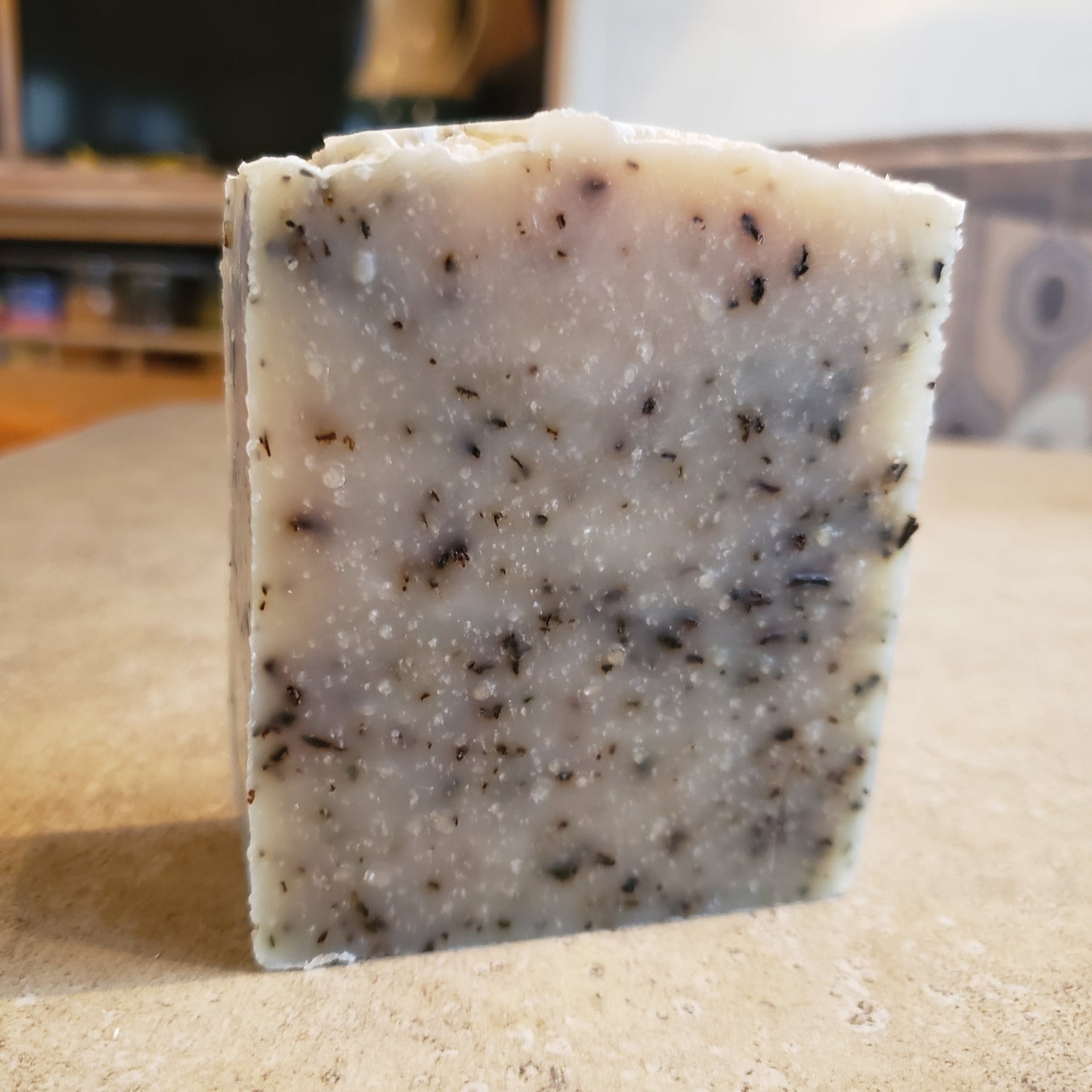 Handcrafted Natural Soap, Rosemary, Peppermint Essential Oils, Ground Rosemary, Mint leaves, Olive Oil, Coconut Oil, Tallow, Aqua, Lye, Citric Acid, Cane Sugar, Sea Salt